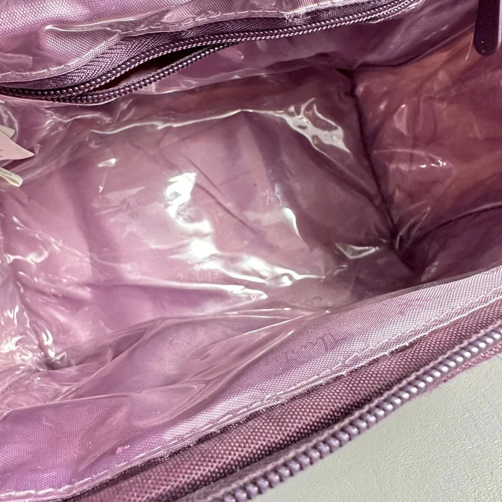 Thirty-One Glamour Case Plum Awesome Blossom Toiletry Cosmetic Travel Bag